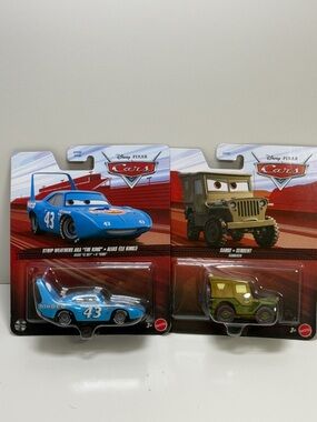 Disney Pixar Cars Die-Cast Vehicle Set - Blue & Olive Green